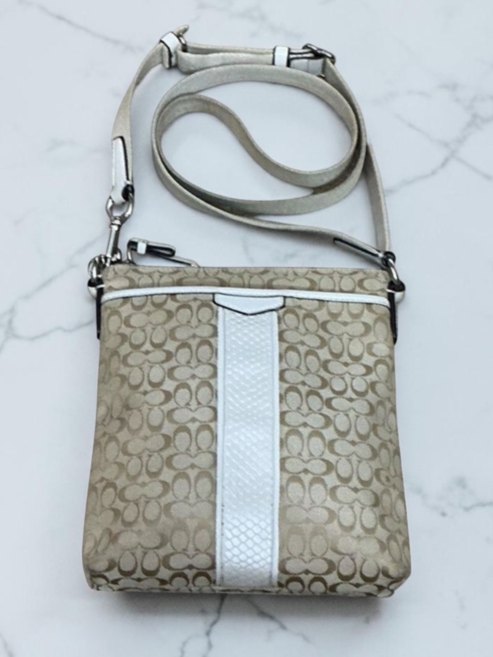 Coach Canvas & Leather Crossbody Bag